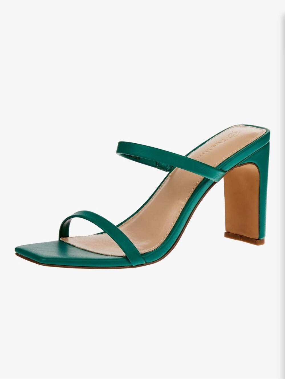 The Drop Avery Ultramarine Green Strappy Block Heel Sandal - Women 6 New In Box